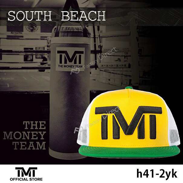 tmt-h41-2yk THE MONEY TEAM ザ・マネーチーム SOUTH BEACH (イエロー&ブラック)刺繍 ロゴ キャップ フロイド・ メイウェザー ボクシング 男性 女性 メンズ レディース メッシュ THE MONEY TEAM WBC WBA(帽子 ベース tmt メンズキャップ帽子  ロゴキャップ)の通販はau PAY ...