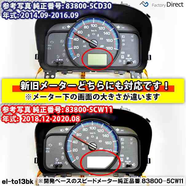 el-to13bka ブラックパネル Probox プロボックス (160系 H26.09以降 2014.09以降 ※ガソリン車専用) TOYOTA  トヨタ ELスピードメーターパの通販はau PAY マーケット - ファクトリーダイレクトJAPAN | au PAY マーケット－通販サイト