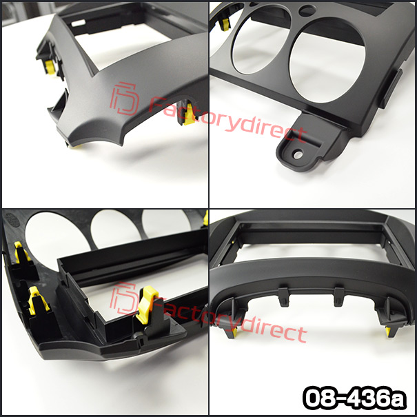 wi-ma08-436a AVインストールキット Demio デミオ (DE系 H19.05-H26.08 2007.05-2014.08) ブラックカラー 2DIN MAZDA マツダ ナビ取付フレーム (カスタム パーツ 車 ナビ キット カーオーディオ オーディオ インストール ナビ取付キット 取り付けキット)_2