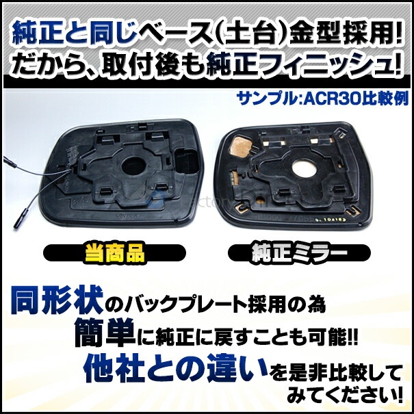 lm-vw13c Golf Cabriolet ゴルフカブリオレ (Typ 5K 2012-2016 H24-H28) VW フォルクスワーゲン LEDウインカードアミラーレンズ ブルー ドアミラーガラス ( カー