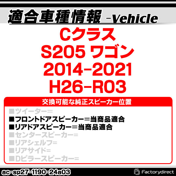 ac-sp27-1190-24a03 (フロントドア&リアドア専用) Cクラス S205 ワゴン (2014-2021 H26-R03) (100mm 4inch用) MercedesBenz メルセデスベンツ ABSインナーバッフルボード スピーカーアダプター ヨーロッパ 欧州EUブランド工場製造 ( 欧州車 EU バッフル ) ac-sp27-1190-24a03 (フロントドア&リアドア専用) Cクラス S205 ワゴン (2014-2021 H26-R03) (100mm 4inch用) MercedesBenz メルセデスベンツ ABSインナーバッフルボード スピーカーアダプター ヨーロッパ 欧州EUブランド工場製造 ( 欧州車 EU バッフル )