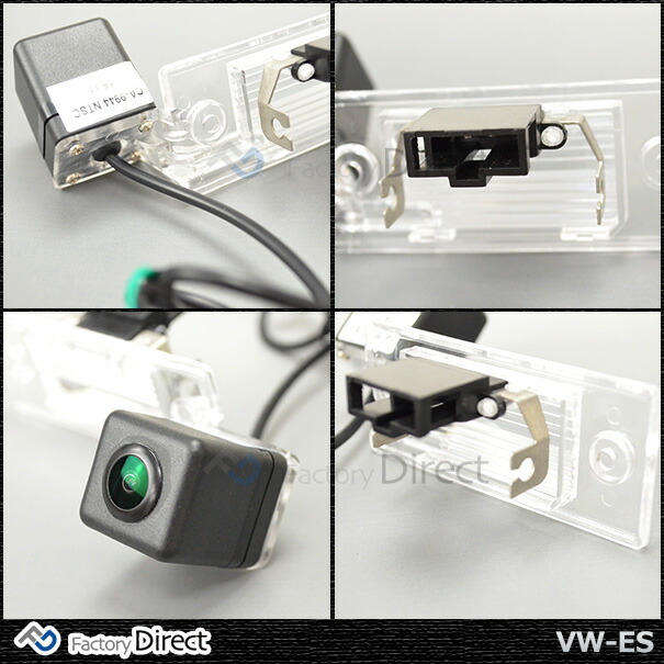 rc-vw-es01 SONY CCD バックカメラ VW フォルクスワーゲン Touareg トゥアレグ (7L 2003-2010) 9944 純正ナンバー灯交換タイプ (カスタム 改造 パーツ 車 後付け ライセンスランプ バック カメラ モニター リアカメラ バックモニター)_4