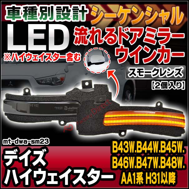 日産デイズ シーケンシャルウインカーレンズ ドアミラー用 LED