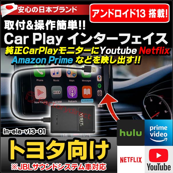 スマートコネクト】車内YouTube再生アダプター（Carplay カー
