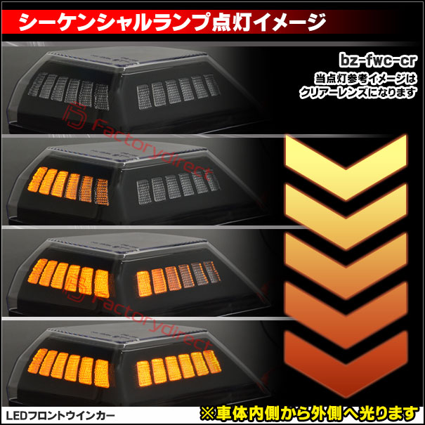 ll-bz-fwc-cr01 (シーケンシャル点灯 クリアーレンズ) Gクラス W463a W465 (2018以降 H30以降) LEDフロントウインカーランプ Mercedes Benz メルセデスベンツ (ボンネット 車 LEDウインカー 流れる 流星点灯 LEDライト ランプ カスタムパーツ ウィンカー)