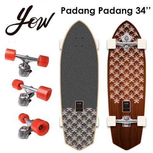 YOW SURFSKATE ヤウ サーフスケート スケボー コンプリート 2021○Padang Padang 34'' パダンパダンの通販はau  PAY マーケット - サーフィン・スケートボード横乗り系の専門ショップ【サーファーズガイド】 | au PAY マーケット－通販サイト