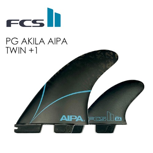 FCS2 エフシーエス フィン ツイン スタビ 2+1 アキラ アイパPG●FCSII AKILA AIPA TWIN +1