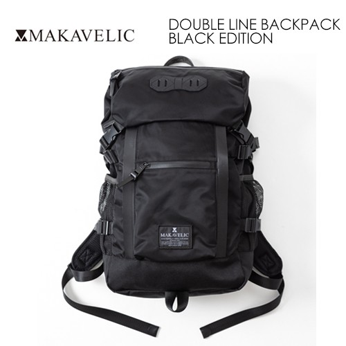 送料無料 MAKAVELIC DOUBLE LINE BACKPACK BLACK EDITION マキャベリック ダブルライン バックパック  ブラック エディションの通販はau PAY マーケット - サーフィン・スケートボード横乗り系の専門ショップ【サーファーズガイド】 | au PAY  マーケット－通販サイト