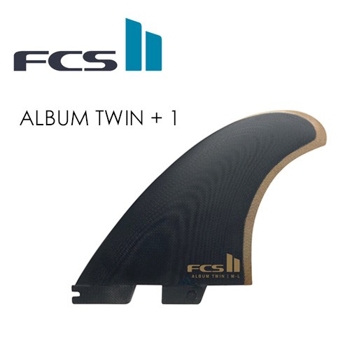 FCS2 エフシーエス フィン ツイン スタビ 2+1 アルバムサーフ●FCS II ALBUM TWIN + 1 FIN SET