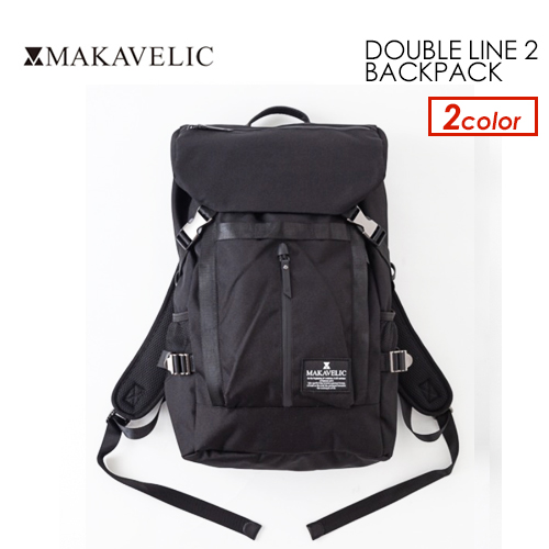 送料無料 MAKAVELIC DOUBLE LINE 2 BACKPACK マキャベリック ダブルライン 2 バックパックの通販は
