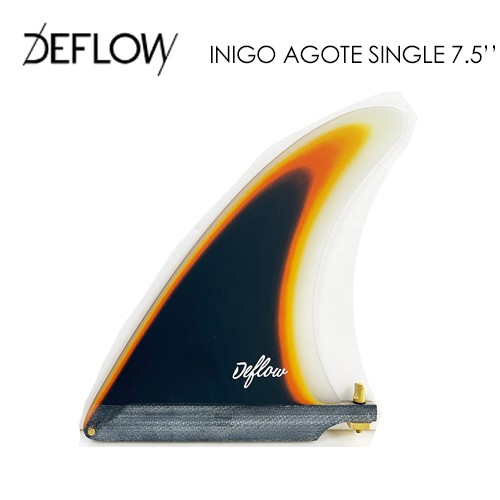 DEFLOW SURF デフロウサーフ ロング シングル FIN フィン イニゴ・アゴーテ●INIGO AGOTE SINGLE 7.5’’