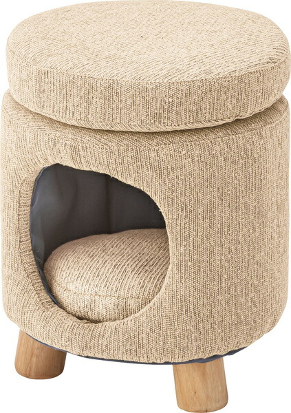 AZUMAYA ペットスツール PET-61BE 完成品 W33×D33×H41  送料無料