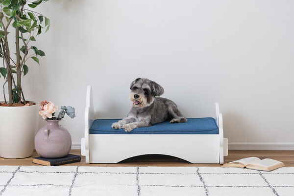 AZUMAYA ペットベッド PET-69WH 組立式 W45×D75×H38×SH18  送料無料の通販は