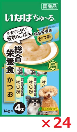 【24個セット】いなば　ちゅーる　総合栄養食　かつお14ｇ×4本 いなば　ペットフード　ペット まとめ買い