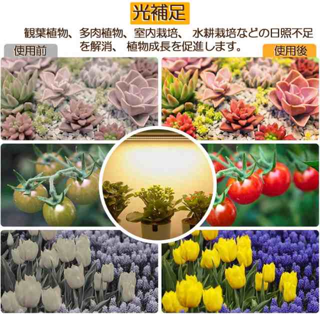 植物育成ライト LED育成ライト タイマー 観葉植物育成ライト