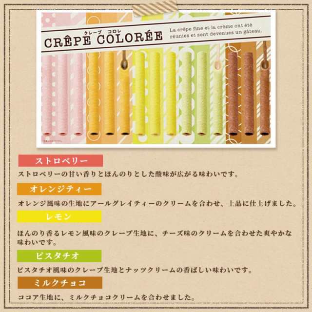 お菓子 ギフト 詰め合わせ 送料無料 プチギフト 駄菓子 まとめ買い 焼き菓子 クッキー まとめ買い クレープコロレ ひととえ 15号 スイー｜au  PAY マーケット