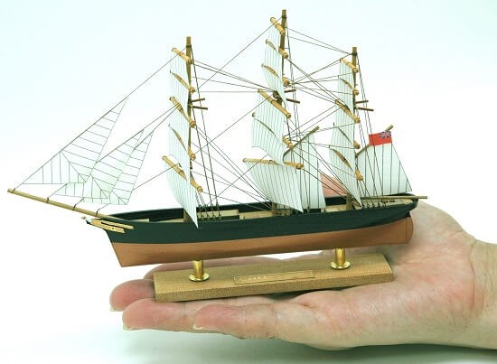 ウッディジョー 木製模型　サンタマリア 1/50 （代引不可） 日本製帆船1⁄50 サンタマリアウッディジョーの木製