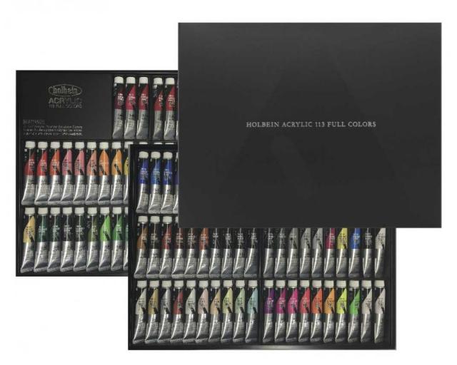ホルベイン アクリリックカラー6号 AU999 113色 (全色) セット 16999