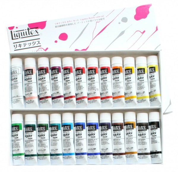 リキテックス レギュラー 24色セット 6号(20ml)チューブ ミキシング 24色セット  アクリル絵具 Liquitex