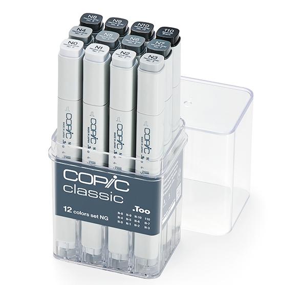 コピッククラシック 12色セット NG ニュートラルグレイ 12501017