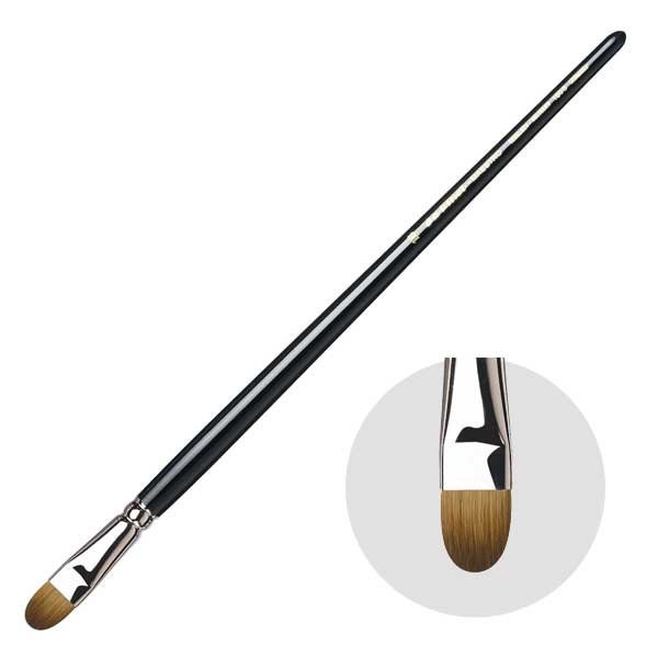 ダヴィンチ画筆 1805-16号 フィルバート(平) 油彩筆 コリンスキー毛 MAESTRO (103150)