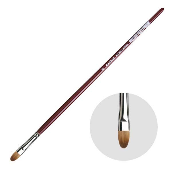 ダヴィンチ画筆 1815-10号 フィルバート(平) 油彩筆 レッドセーブル毛 RED SABLE (103217)
