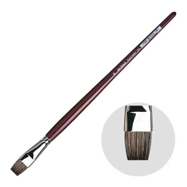 ダヴィンチ画筆 1840-18号 フラット(平) 油彩筆 ブラックセーブル毛 BLACK SABLE (103262)