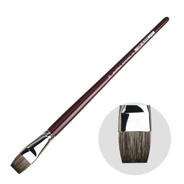 ダヴィンチ画筆 1840-22号 フラット(平) 油彩筆 ブラックセーブル毛 BLACK SABLE (103264)