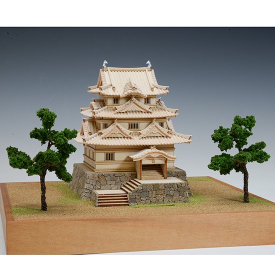 ウッディジョー 木製建築模型 1/150 岩国城 レーザーカット加工