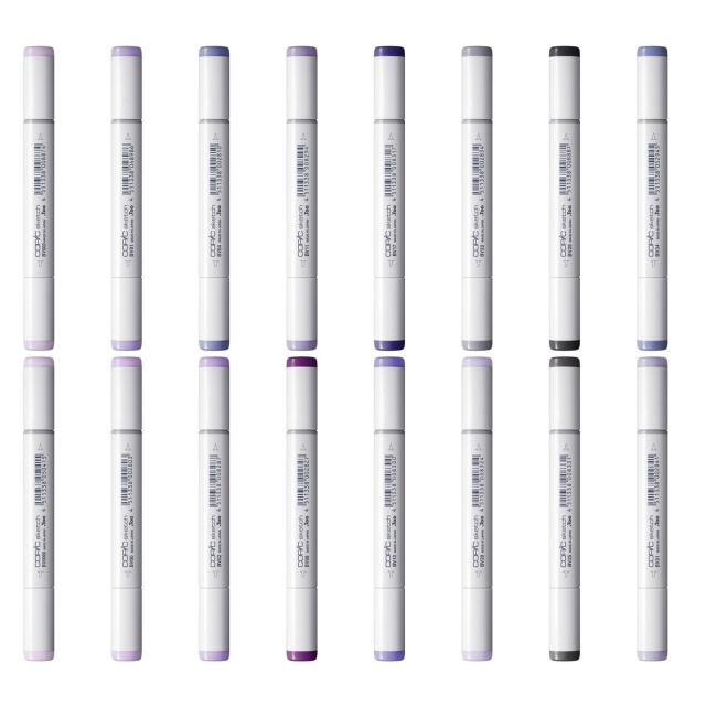 コピックスケッチ BV (Blue Violet) 系全16色セット 6,322円
