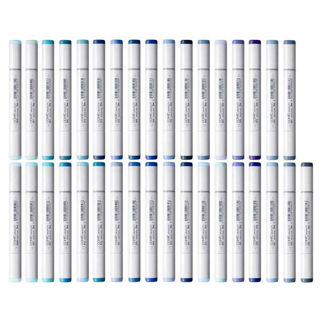 コピックスケッチ　35色セット コピックスケッチ B (Blue) 系全35色セット 【公式通販】