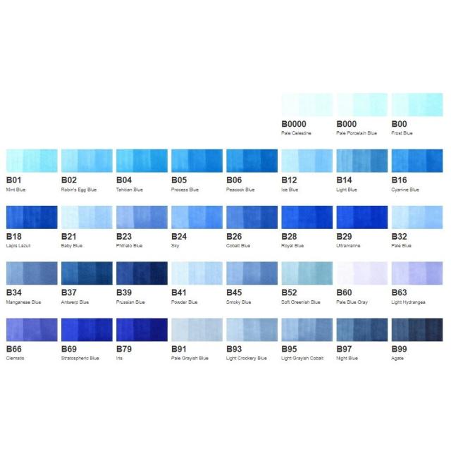 コピックスケッチ B (Blue) 系全35色セット 【公式通販】