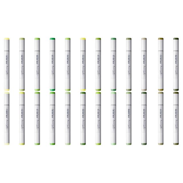 コピックスケッチ YG (Yellow Green) 系全24色セットの通販は