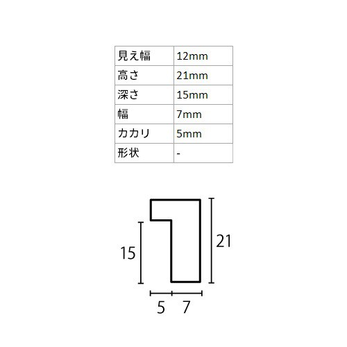 デッサン額縁 D771 木地 半切 額内寸(545×424mm) 表面(アクリル) ラーソン・ジュール