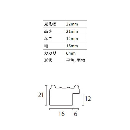 デッサン額縁 アレグラ2 金 四切 額内寸(424×348mm) 表面(アクリル) ラーソン・ジュール