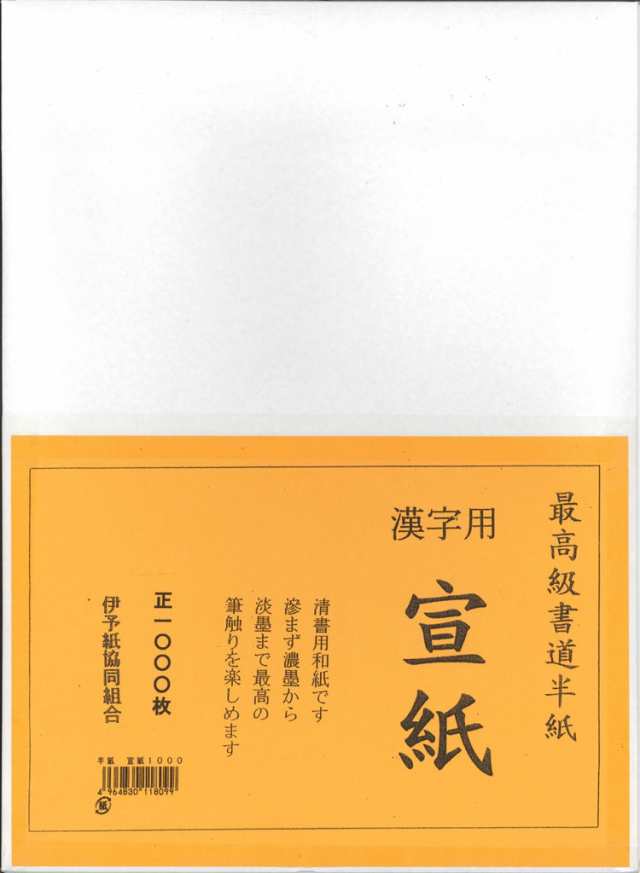 [2箱セット] 書道 半紙 宣紙 (せんし) 1000枚 漢字用