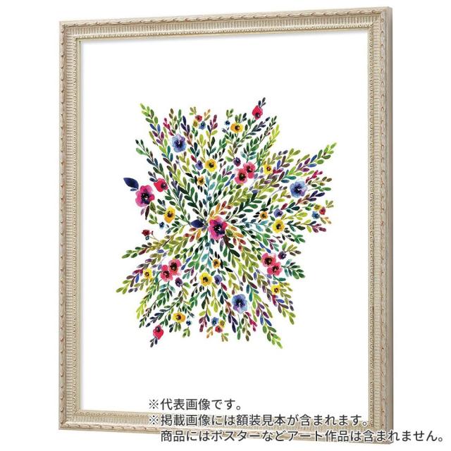 水彩額縁 ベルリン 銀 水彩F8 額内寸(595×520mm) 表面(アクリル