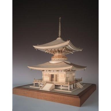ウッディジョー木製建築模型1/50石山寺多宝塔_1