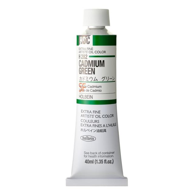 [3本セット] ホルベイン 油絵具 9号 40ml H282 カドミウム グリーン