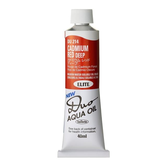 [3本セット] ホルベイン DUO 9号 40ml DU214 カドミウムレッド ディープ (023214) 水可溶性油絵具