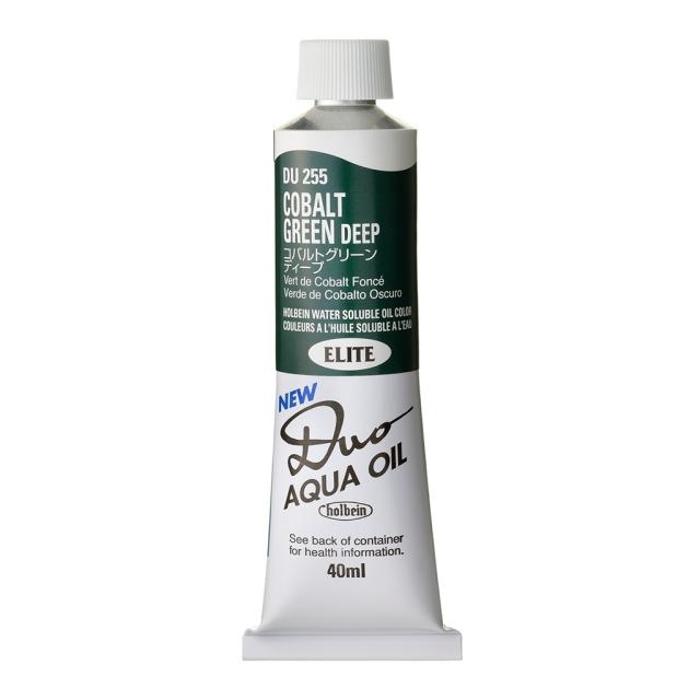 [3本セット] ホルベイン DUO 9号 40ml DU255 コバルト グリーン ディープ (023255) 水可溶性油絵具