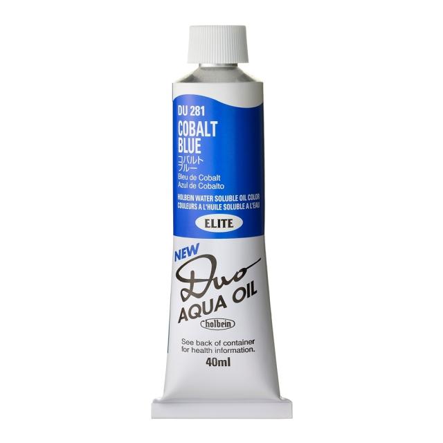 [3本セット] ホルベイン DUO 9号 40ml DU281 コバルトブルー (023281) 水可溶性油絵具