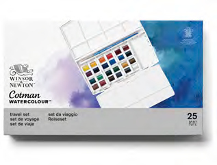 CWC ハーフパン24色トラベルセット　コットマン・ウォーターカラー Winsor&amp;Newton