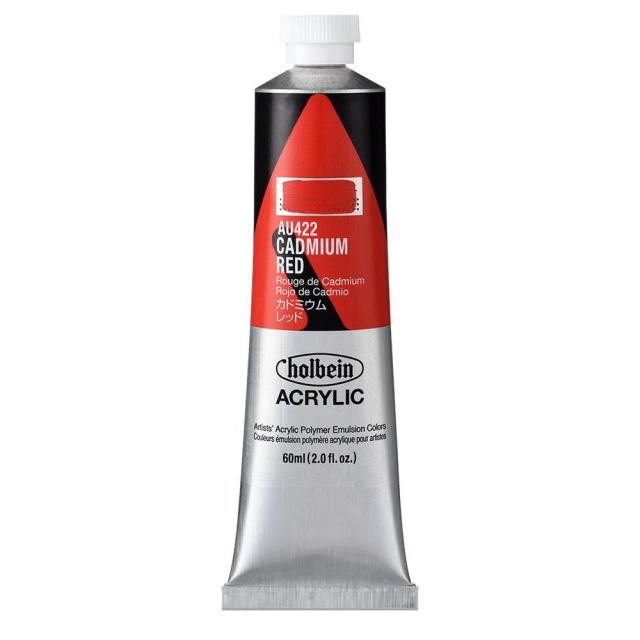 (3本セット) ホルベイン アクリリックカラー [ヘビーボディ] 60ml AU422 カドミウム レッド