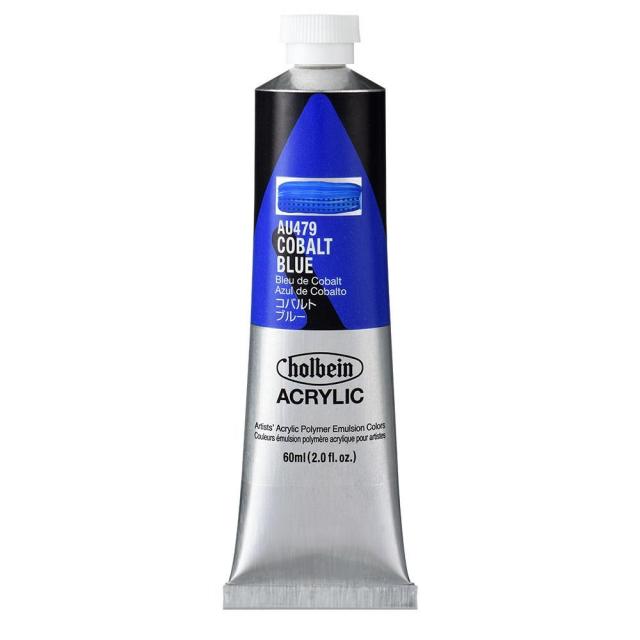 (3本セット) ホルベイン アクリリックカラー [ヘビーボディ] 60ml AU479 コバルト ブルー