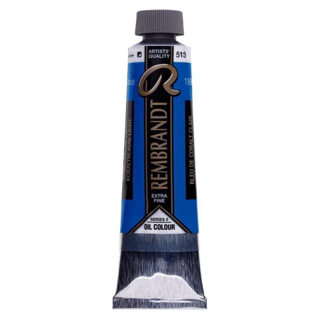 (3本セット) レンブラント 油絵具 9号 40ml #513 コバルトブルーライト