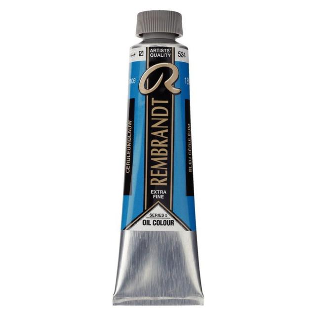 (3本セット) レンブラント 油絵具 9号 40ml #534 セルリアンブルー