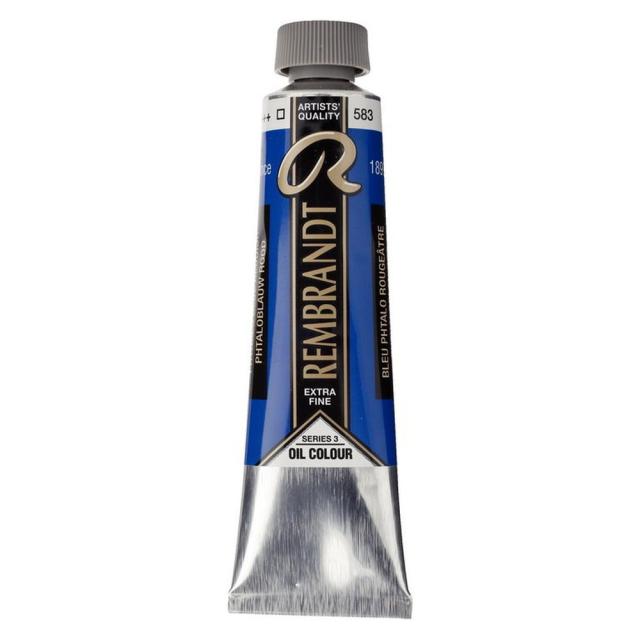 (3本セット) レンブラント 油絵具 9号 40ml #583 フタロブルーレッド