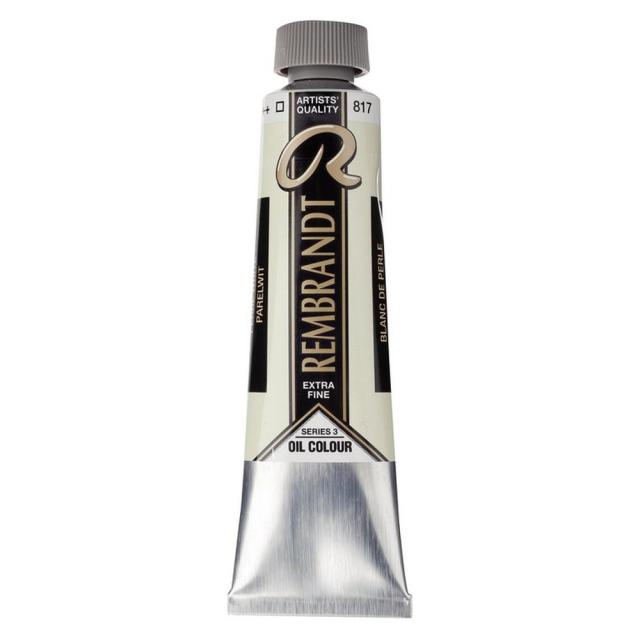 (3本セット) レンブラント 油絵具 9号 40ml #817 パールホワイト