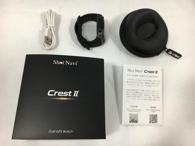 【中古ゴルフ用品】テクタイト Shot Navi(ショットナビ) クレスト2 ブラック【14日間返品OK】